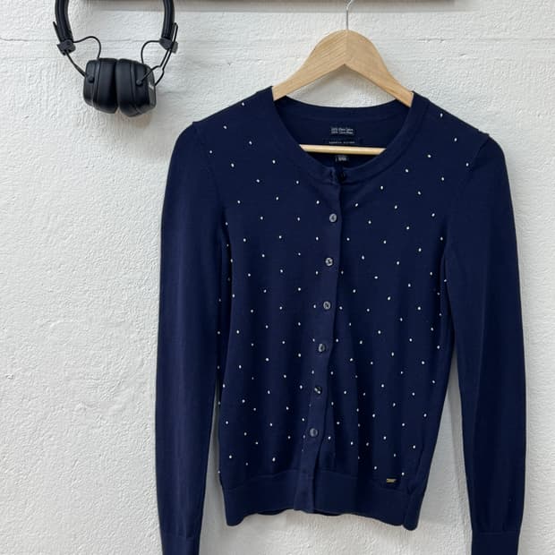 타미힐피거 피마코튼 도트 가디건(T7)
