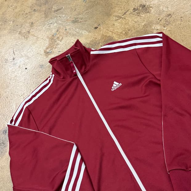[정품/105] 아디다스 삼선 트랙탑 버건디 져지 b14