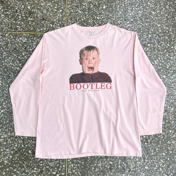 오미야게 나홀로집에 케빈 롱슬리브 티셔츠 XL