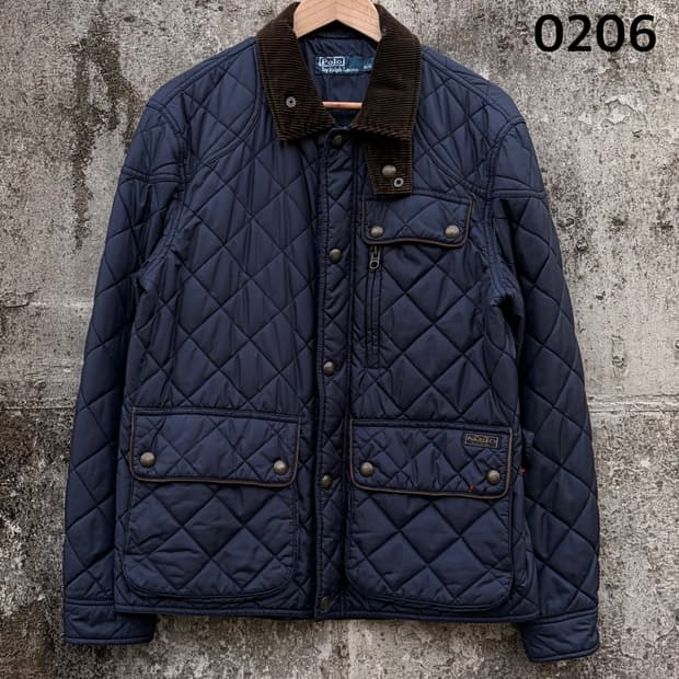 폴로 랄프로렌 카라 코듀로이 퀼팅 자켓 L 0206 