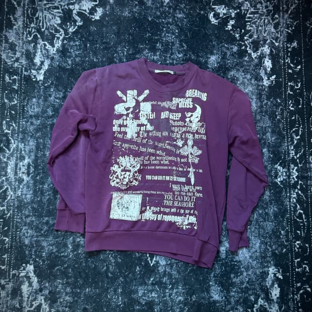 Punk Style Printed Detail Tee