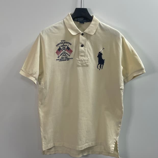 폴로 랄프로렌 빅포니 아이보리 반팔카라티 (on.631)  