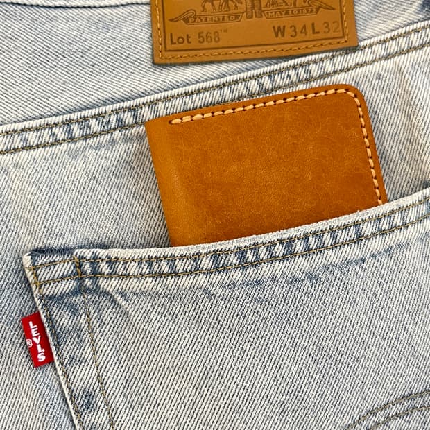 빈티지 에이징 카드지갑