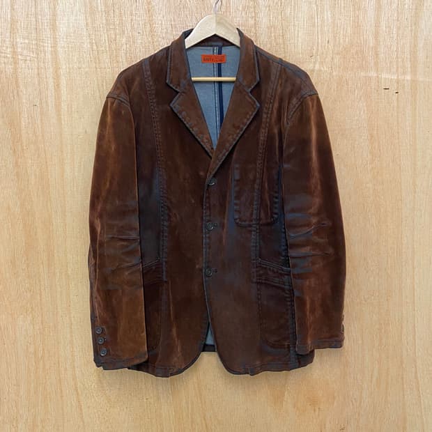 VTG velvet waxed coating jacket 왁스 코팅 자켓