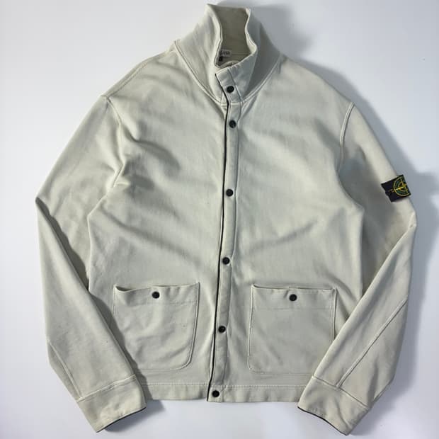 Stone island 스톤아일랜드 90‘s 스웻 아이언 버클 가디건