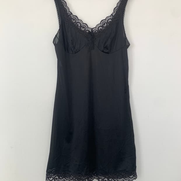 bubble lace slip dress