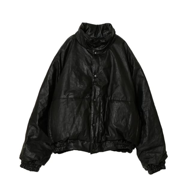 comoli Paper leather padded jacket 2사이즈