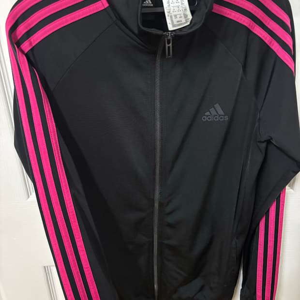 아디다스 검정 핑크 져지