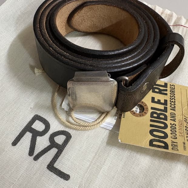 rrl 더블알엘 빈센스 벨트 레더 벨트 34