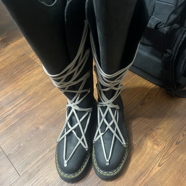 닥터마틴 릭오웬스 1B60 쿼드 솔 펜탈레이스부츠