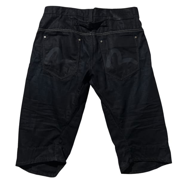 에비수 엔지니어드 데님 코팅 하프 팬츠