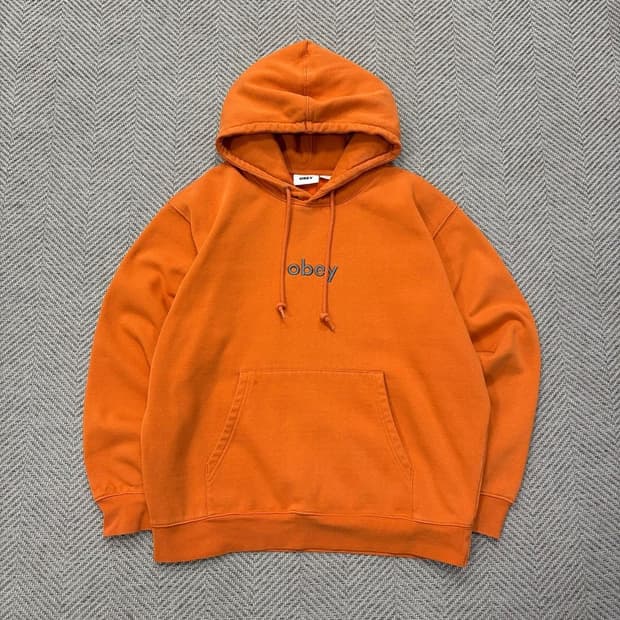 오베이 베이직 로고 후드티 v2204