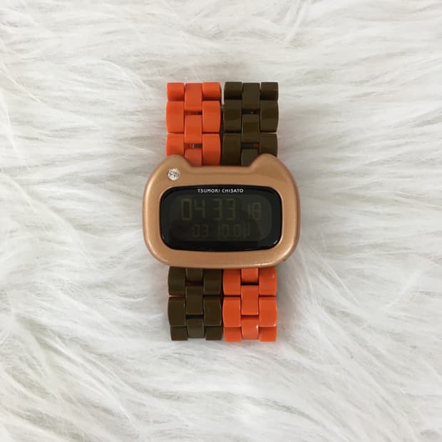 츠모리치사토 고양이 손목시계