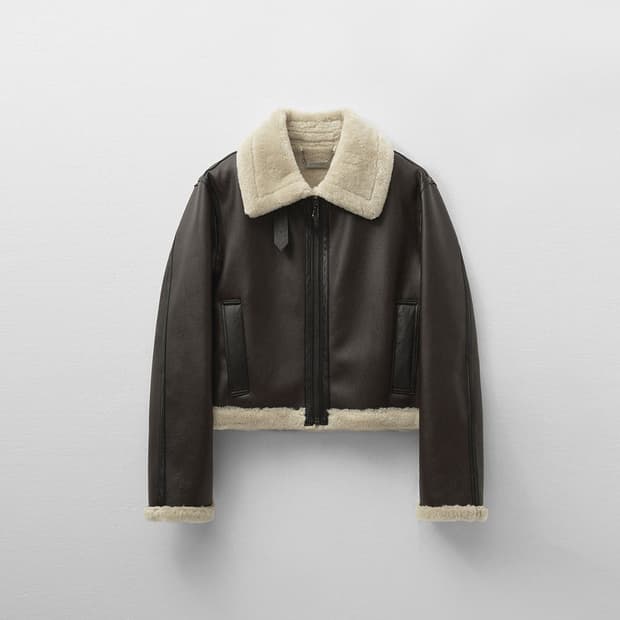 몽돌 페이크 퍼 무스탕 자켓 브라운