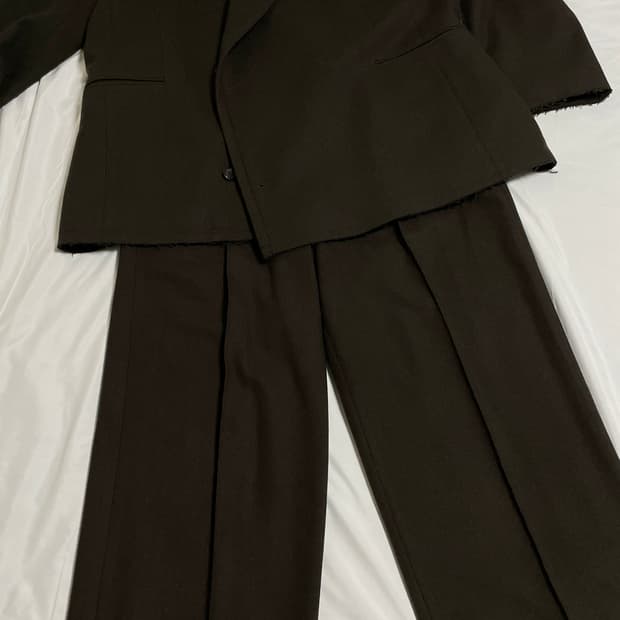 유스 울 브라운 셋업