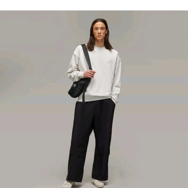 Y-3 프렌치 테리 크루 스웨트셔츠 헤더 그레이