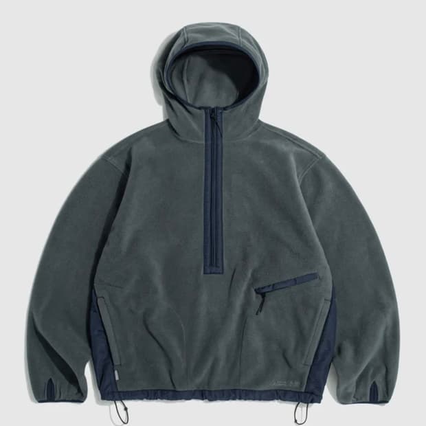 에스피오나지 Expl. 플리스 풀오버 아노락 차콜네이비 M