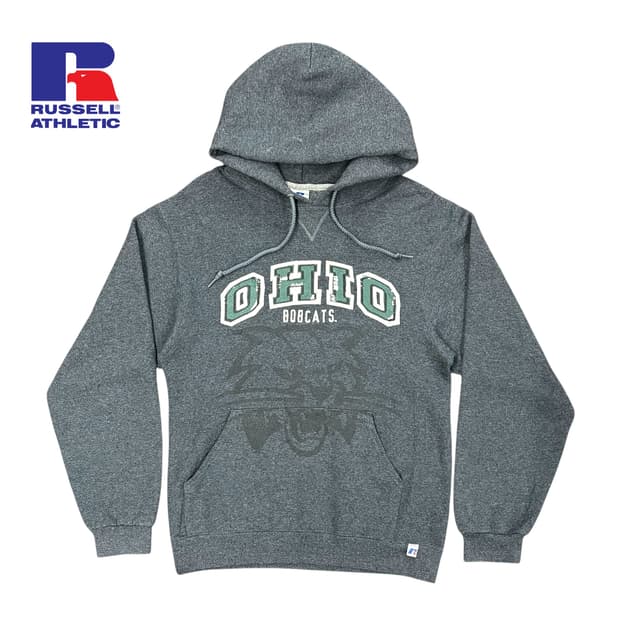 (S) 러셀 빈티지 프린팅 후드티