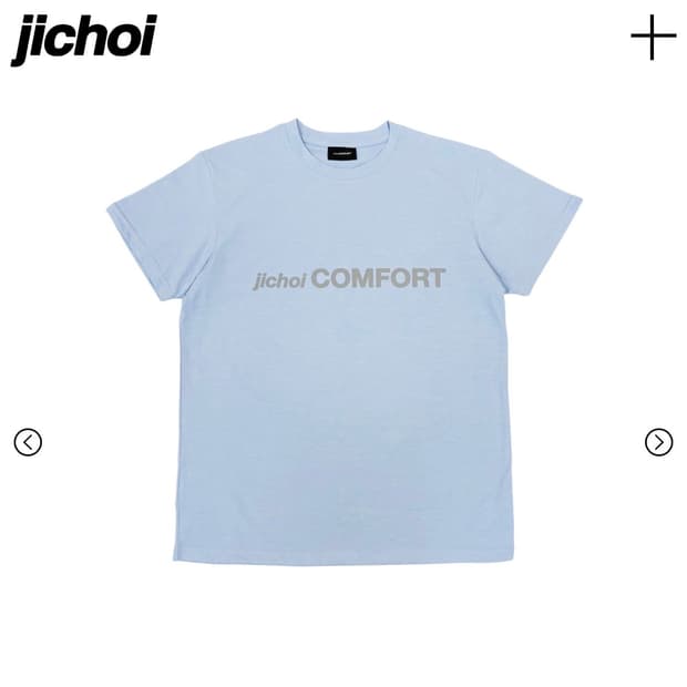 (구해요) 1사이즈 25-002 LOGO T-SHIRT 스카이블루