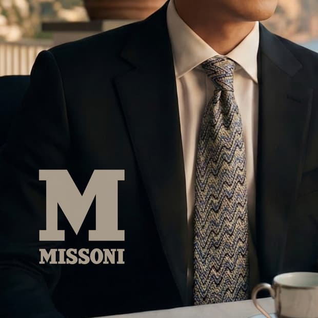 미쏘니 실크 지그재그 자카드 넥타이 8.8cm A+등급 A19521
