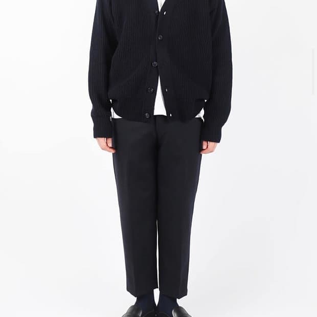 이얼즈어고  가디건 다크네이비 제냐원단