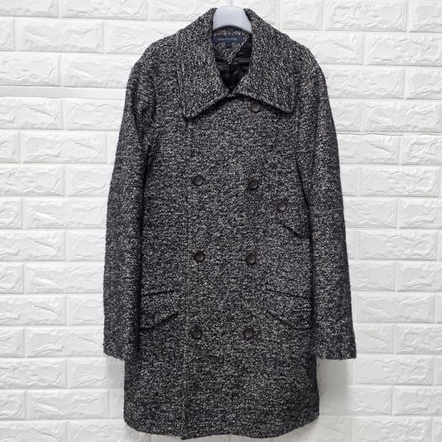 택포) 타미힐피거 모직 더블 코트 95