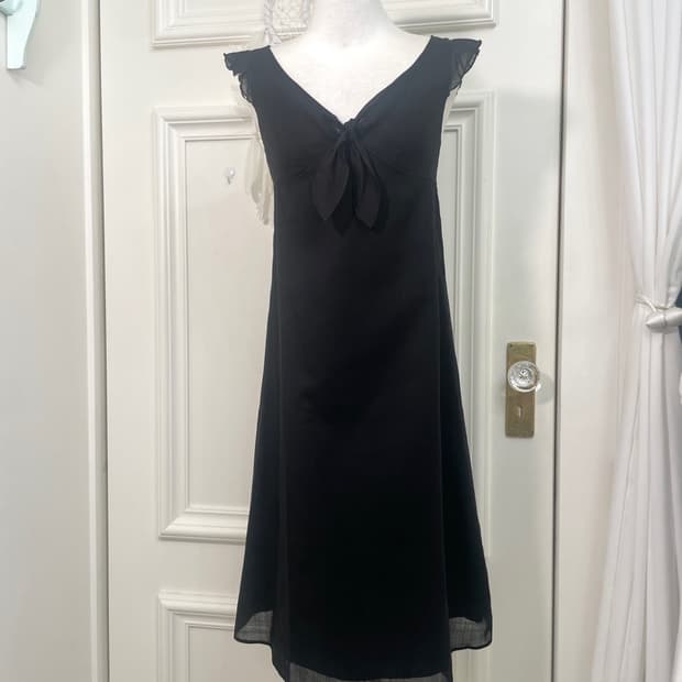 black bow point cotton opc(size-2)