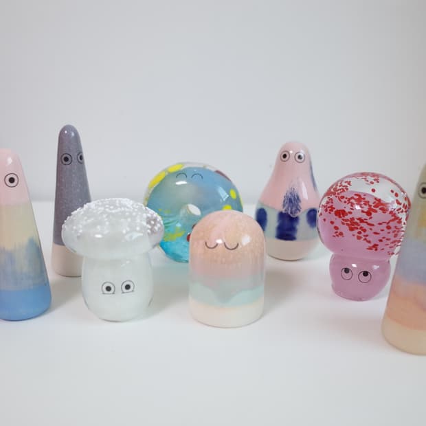 아르호이(Arhoj) 고스트 & 크리스탈 블롭 소품 일괄