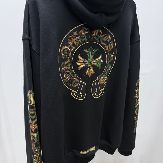 ChromeHearts 크롬하츠 카모 크로스 집업 후드 헤비웨이트 XXL