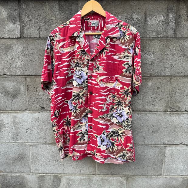 90s hilo hatties 빈티지 오리지널 하와이안 셔츠 L