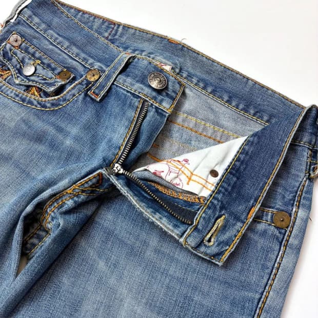 트루릴리젼 00s y2k USA 부츠컷 데님 팬츠 PN5407