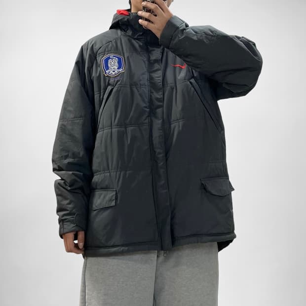 나이키 00s 대한민국 국가대표 점퍼 자켓 다크그레이