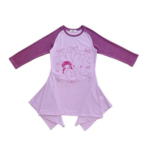 지초이 - FLARED RAGLAN T-DRESS 3사이즈