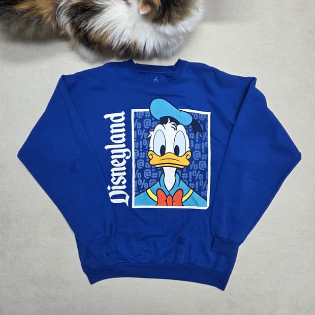 디즈니랜드 도날드덕 맨투맨