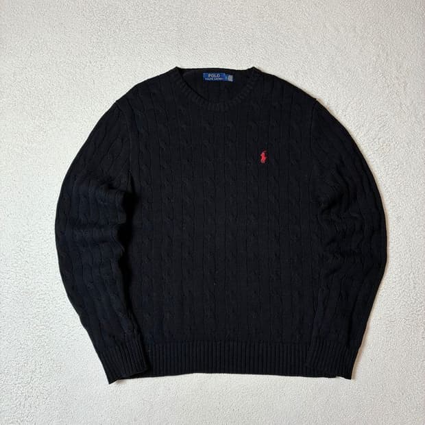 폴로 랄프로렌 시그니처 포니 케이블 니트 PN7686
