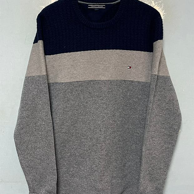 타미힐피거 남자 울 니트 캐주얼 겨울 L 100