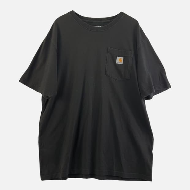 칼하트 블랙 남자 반팔티 L N4956