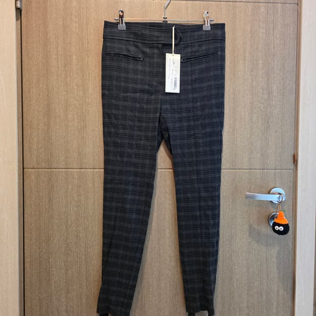 (199,000원 택 있음) g_cut 지컷 체크 패턴 스트랩 팬츠 55
