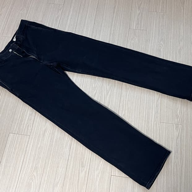 포터리/루프 다잉 원워시드 스트레이트 데님 블랙/1