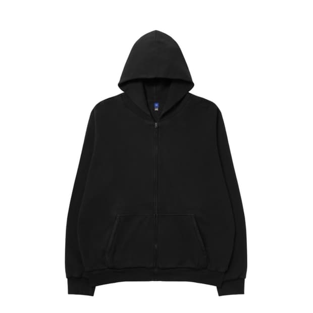 이지 YZY 집업 후드 블랙 XL