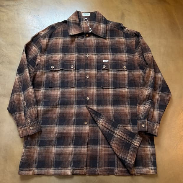 90S USA 게스 진 플란넬 셔츠 자켓 L ~XL