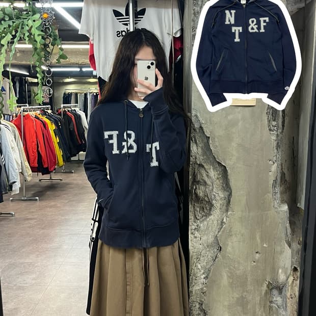 나이키 레터링 후드집업 네이비 S #csz1864