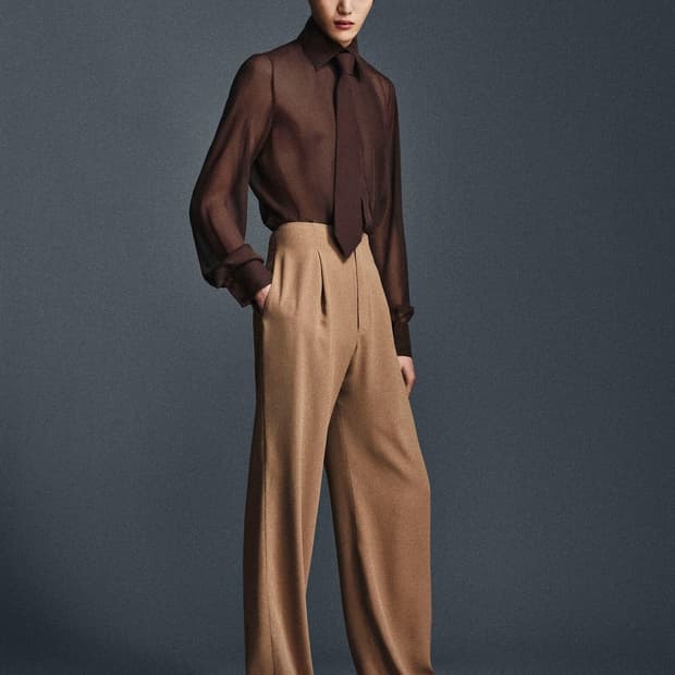 [차은우님 착용] 생로랑 25ss 크레페 실크 셔츠