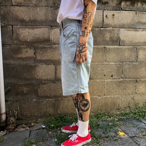 Vintage denim shorts