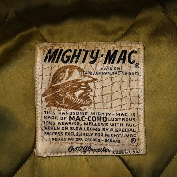 70s Mighty-Mac Mac-Cord 코듀 로이 코트 USA
