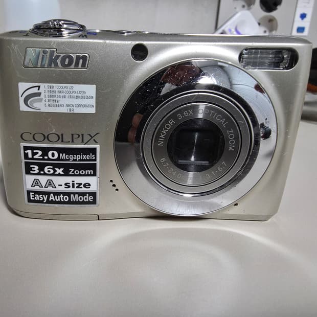 니콘 쿨픽스 L22 빈티지 레트로 디지털카메라