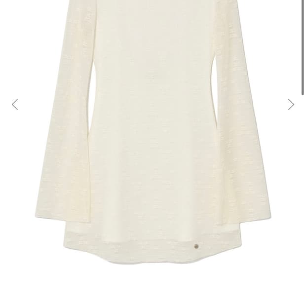 GLOWNY TIFFANY BACKLESS DRESS IVORY