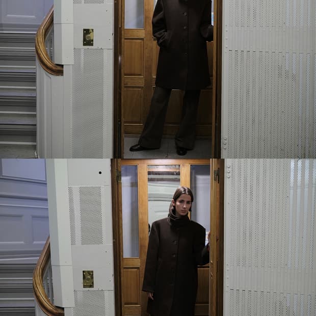 버뮬라 오버사이즈 싱글코트 브라운