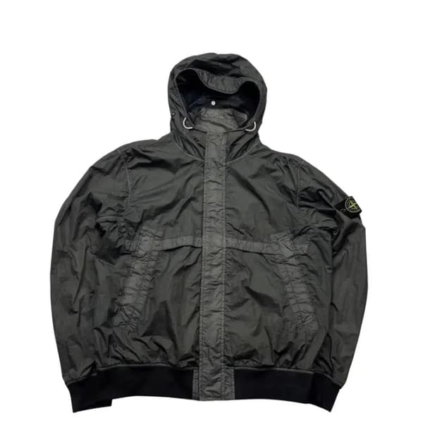 스톤아일랜드 멤브라나 TC 후드 자켓 그레이