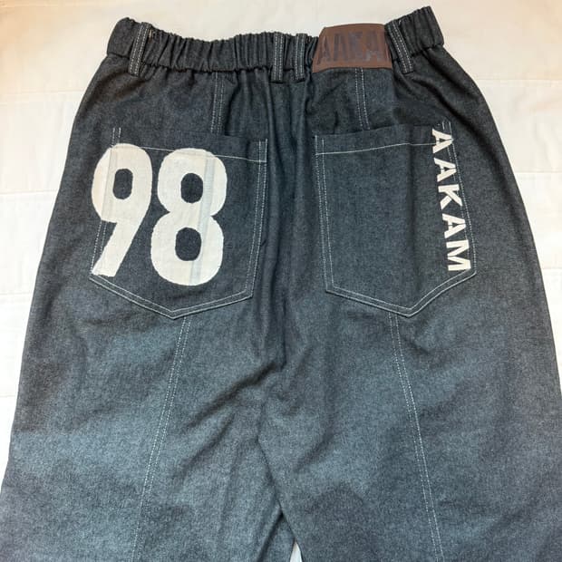 상태최상 아캄 98 프린팅 2사이즈 데님